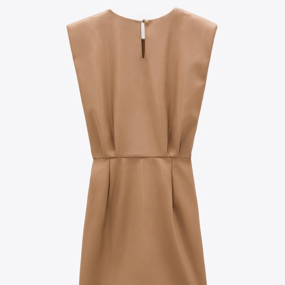 ZARA | Faux Leather Sleeveless Mini Dress - Picture 13 of 15